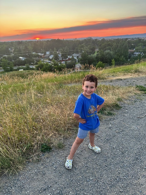 Sunset at Peets Hill/Burke Park in Bozeman, Montana